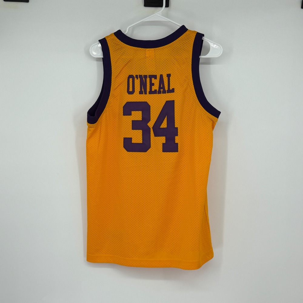 Vintage Nike Lakers Shaquille O'Neal #34 Jersey Men's L +2 Gold Purple